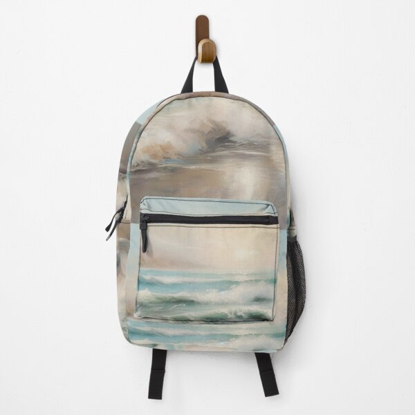 Item preview, Seaside Serenity Impressionist Art Beach Pastel Painting designed and sold by DigiNook.
