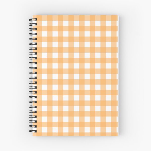 Item preview, Orange and white gingham check - small designed and sold by LittleBettyMakes.