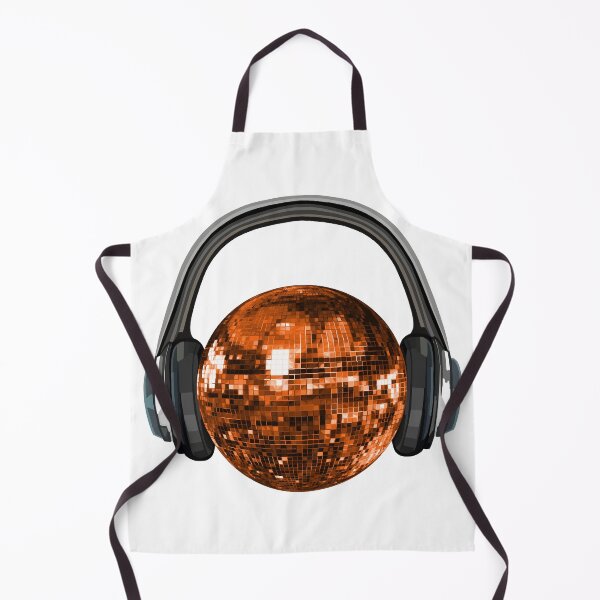 Item preview, Groovy Orange Disco Ball with Headphones designed and sold by Deborah Camp.