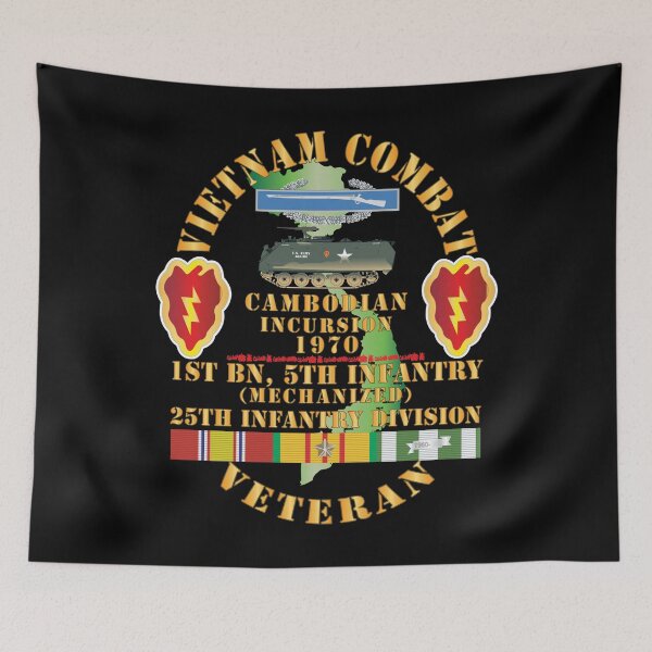 Item preview, Army - Vietnam Combat Vet w 1st Bn 5th Inf - 25th Inf Div - Cambodian Incursion 1970 w VN SVC X 300 designed and sold by Military Insignia Products.