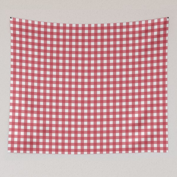 Artikelvorschau, Rot-weißes Gingham-Karomuster – klein entworfen und verkauft von LittleBettyMakes.