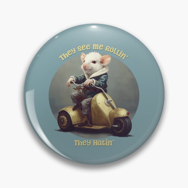 Item preview, They See Me Rollin', They Hatin' Funny Scooter Mouse designed and sold by danielliamgill.