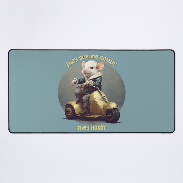 Item preview, They See Me Rollin', They Hatin' Funny Scooter Mouse designed and sold by danielliamgill.