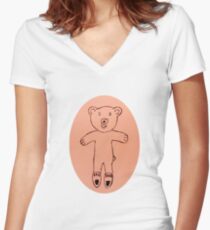 Teddy Bear - Ourson - Martin Boisvert T-shirt col V femme