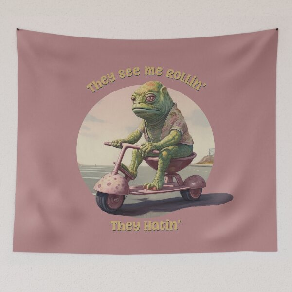 Item preview, They See Me Rollin', They Hatin' Funny Lounge Lizard designed and sold by danielliamgill.