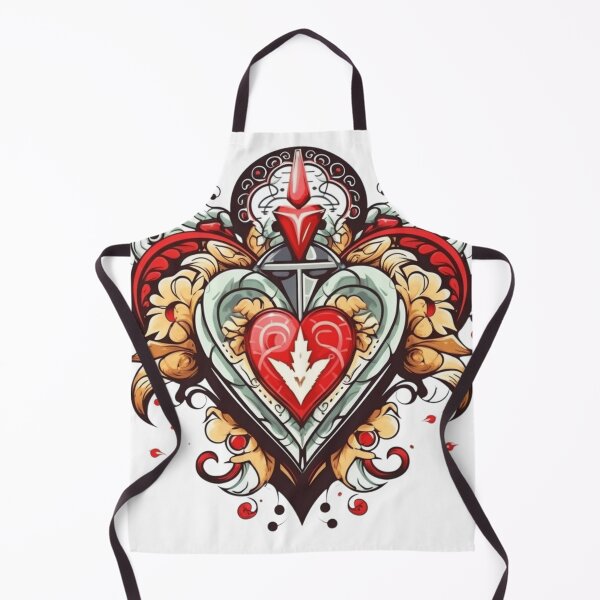 Item preview, Heart Tribal Tattoo Art Style designed and sold by JustArtDesign9.