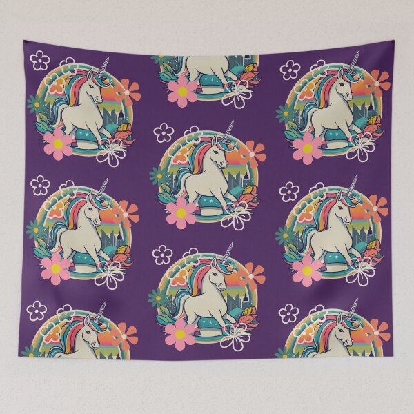 Item preview, Retro 1970's Unicorn designed and sold by ParadoxJane.