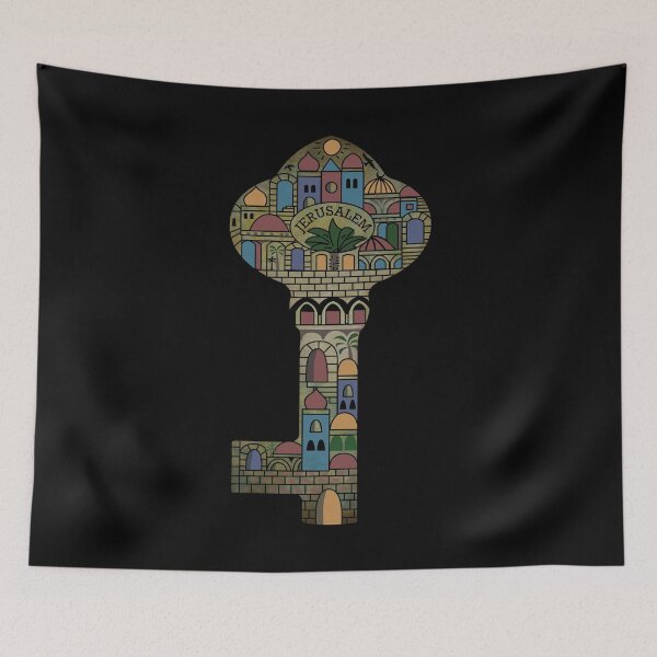 Item preview, Jerusalem Old City Capital of Palestine, Palestinian Freedom Human Rights Key of Return Artwork designed and sold by Hurriyyatee.