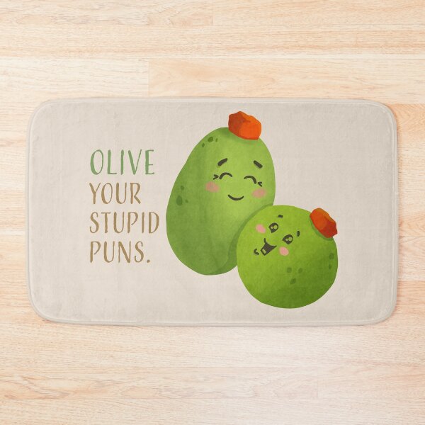 Item preview, OLIVE your stupid puns - Vegitudes designed and sold by Birdbrook Academy.