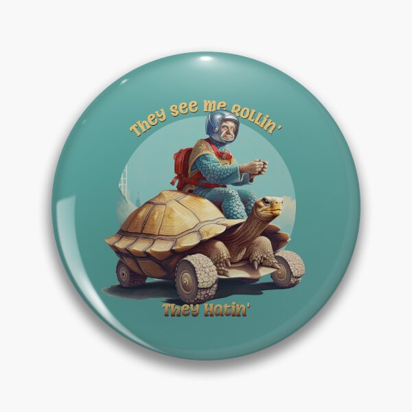 Item preview, They See Me Rollin', They Hatin' Funny Turtle Rider designed and sold by danielliamgill.