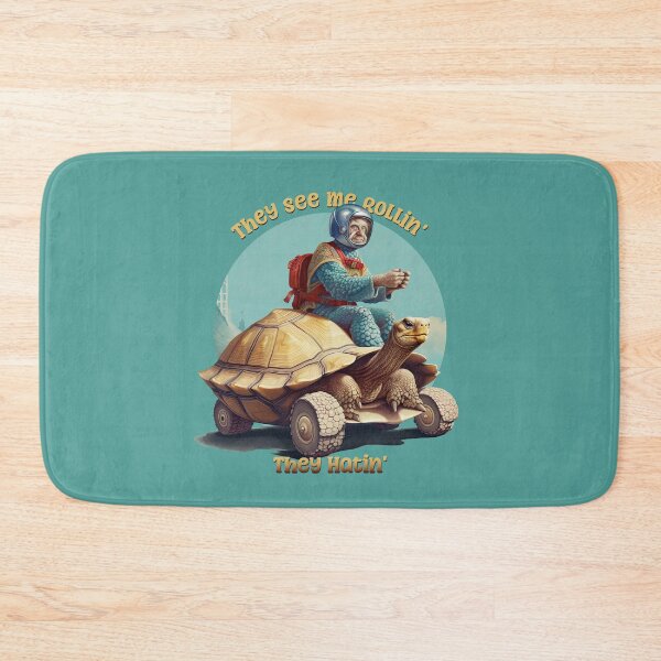 Item preview, They See Me Rollin', They Hatin' Funny Turtle Rider designed and sold by danielliamgill.