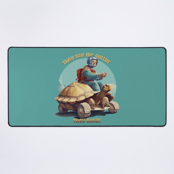 Item preview, They See Me Rollin', They Hatin' Funny Turtle Rider designed and sold by danielliamgill.