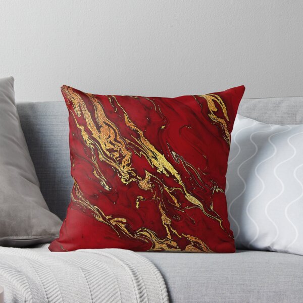 Artikel-Vorschau von Künstlicher feuerroter und goldener Marmor, designt und verkauft von MysticMarble.