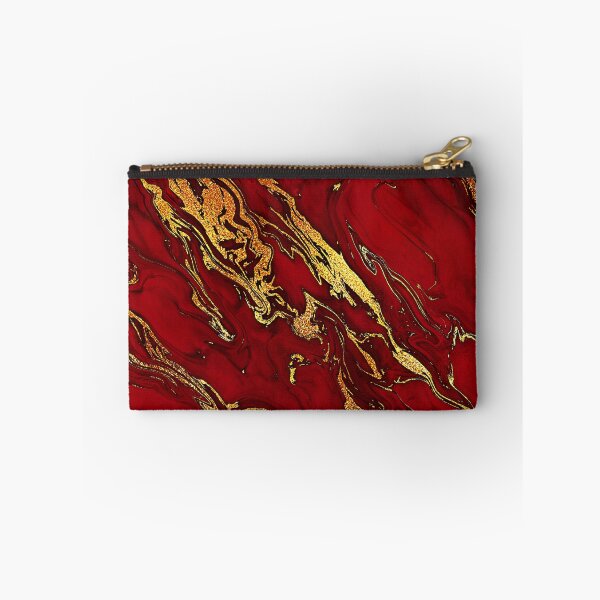 Item preview, Faux Fire Red And Gold Marble  designed and sold by MysticMarble.