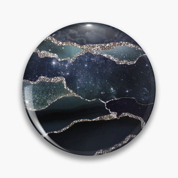 Item preview, Glamour Night Black Milky Way Faux Marble Galaxy I designed and sold by MysticMarble.