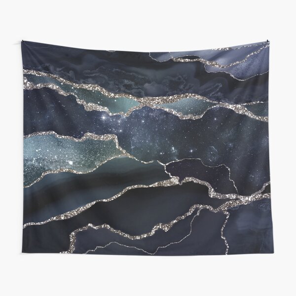 Item preview, Glamour Night Black Milky Way Faux Marble Galaxy I designed and sold by MysticMarble.