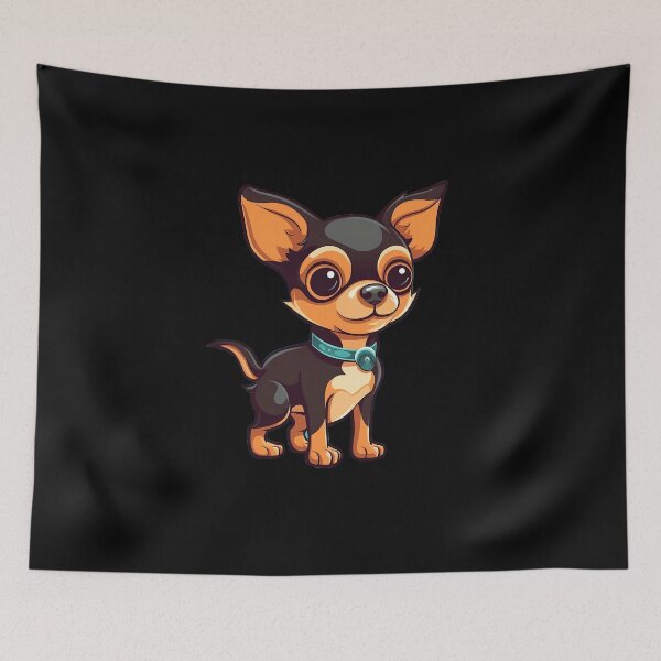 Item preview, Cute Black Chihuahua - Lovely Design for Dog Lovers designed and sold by SADStyleDesigns.