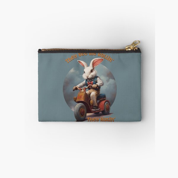 Item preview, They See Me Rollin', They Hatin' Funny Retro Bunny designed and sold by danielliamgill.