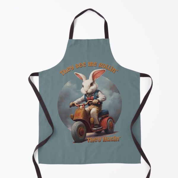 Item preview, They See Me Rollin', They Hatin' Funny Retro Bunny designed and sold by danielliamgill.