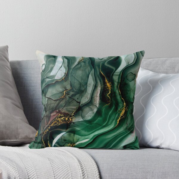 Item preview, Green Alcohol Ink Faux Marbled Texture  designed and sold by MysticMarble.