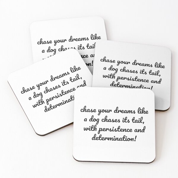 Item preview, "Tail-Chasing Dreams: Pursue with Persistence and Determination!" designed and sold by MeganMo.