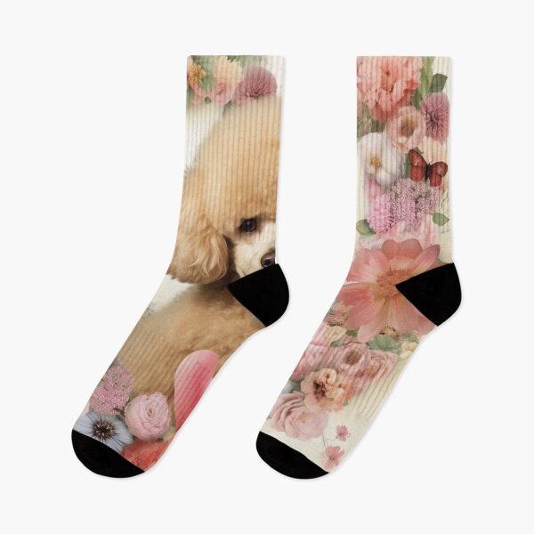 Item preview,  Poodle Happy Cute Puppies and Flowers with Love designed and sold by BrandonArtWorld.