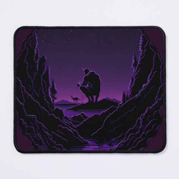 Item preview, Guy Looking To A Purple Sunset designed and sold by hassanjnoub.