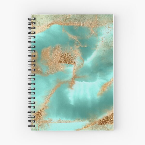 Item preview, Turquoise Ocean Glamour Gold Faux Marbled texture designed and sold by MysticMarble.