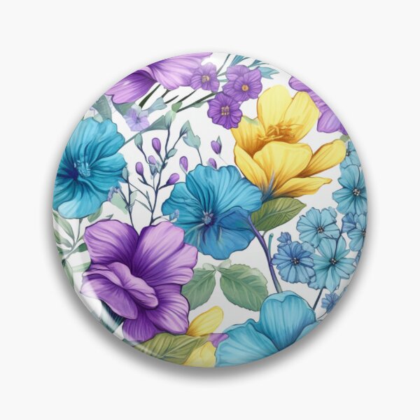 Item preview, Summer Flowers Pattern Tile designed and sold by apolinART.
