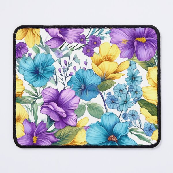 Item preview, Summer Flowers Pattern Tile  designed and sold by apolinART.
