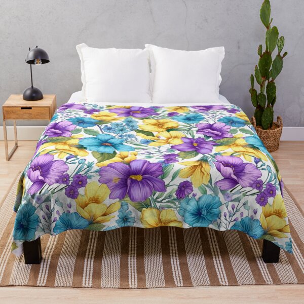 Item preview, Summer Flowers Pattern Tile  designed and sold by apolinART.
