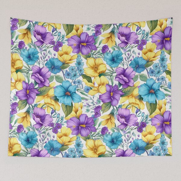 Item preview, Summer Flowers Pattern Tile designed and sold by apolinART.