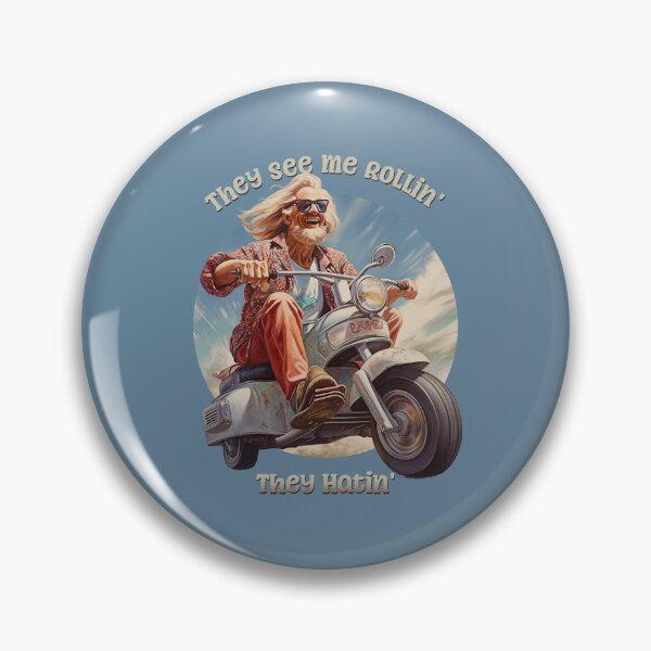 Item preview, They See Me Rollin', They Hatin' Funny Retro Hippy designed and sold by danielliamgill.