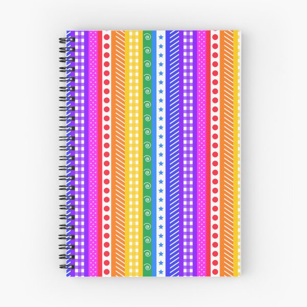 Item preview, Bright rainbow and white washi style stripes - vertical designed and sold by LittleBettyMakes.