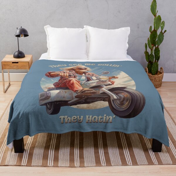 Item preview, They See Me Rollin', They Hatin' Funny Retro Hippy designed and sold by danielliamgill.