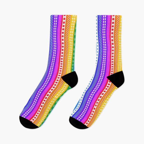 Item preview, Bright rainbow and white washi style stripes - vertical designed and sold by LittleBettyMakes.