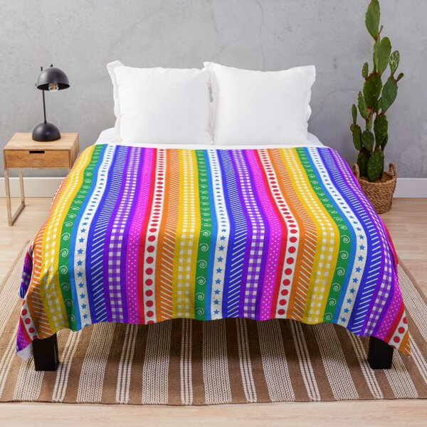 Item preview, Bright rainbow and white washi style stripes - vertical designed and sold by LittleBettyMakes.
