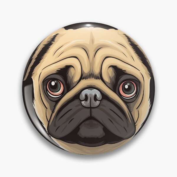 Item preview, Cute Pug Face - Lovely Design for Dog Lovers designed and sold by SADStyleDesigns.