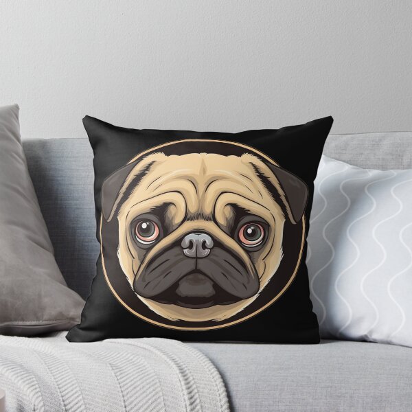 Item preview, Cute Pug Face - Lovely Design for Dog Lovers designed and sold by SADStyleDesigns.