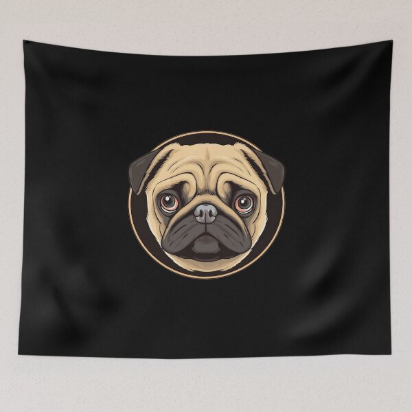 Item preview, Cute Pug Face - Lovely Design for Dog Lovers designed and sold by SADStyleDesigns.