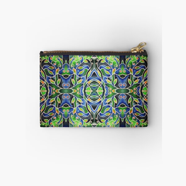 Item preview, Batik Style Pattern In Blue Gray Green designed and sold by Irina Sztukowski.