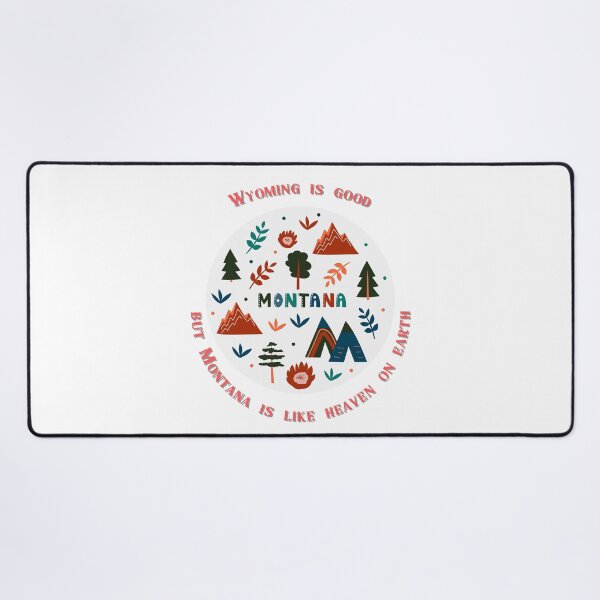 Item preview, Montana and Wyoming Funny Vintage Art designed and sold by ecdato.
