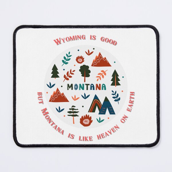 Item preview, Montana and Wyoming Funny Vintage Art designed and sold by ecdato.