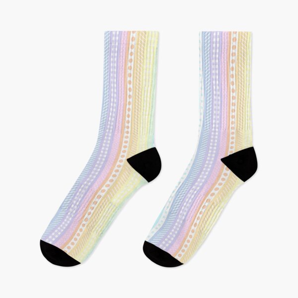 Item preview, Pastel rainbow and white washi style stripes - vertical designed and sold by LittleBettyMakes.