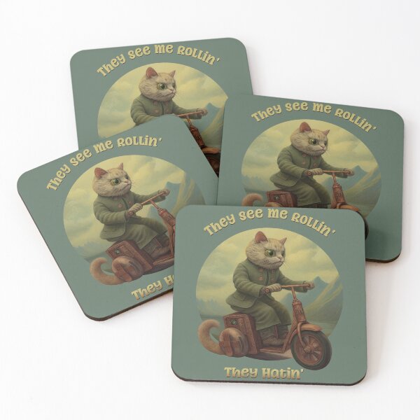 Item preview, They See Me Rollin', They Hatin' Funny Tabby Cat designed and sold by danielliamgill.