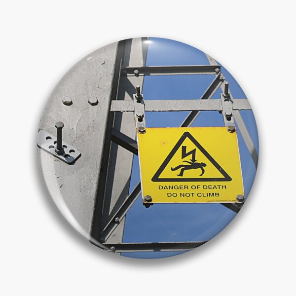 Item preview, Danger Of Death Pylon Photograph designed and sold by tkrz.