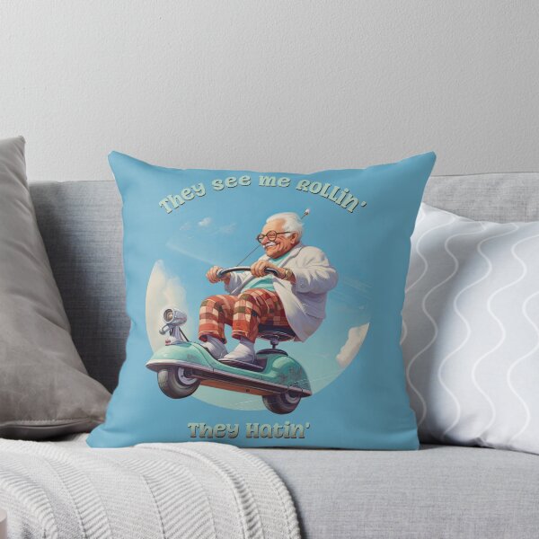 Item preview, They See Me Rollin', They Hatin' Flyin' Old Geezer on a Scooter designed and sold by danielliamgill.