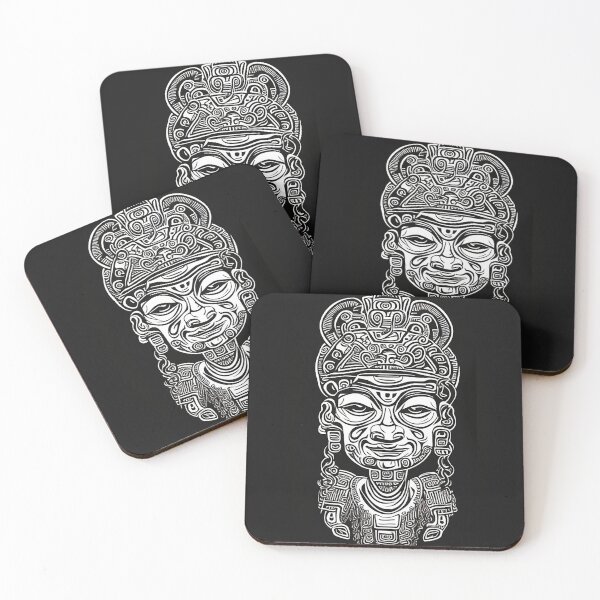 Item preview, Mayan person in black and white designed and sold by Mayans-art.