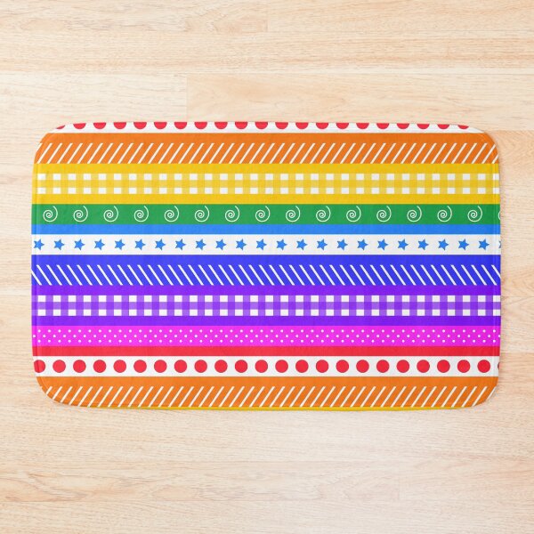 Item preview, Bright rainbow washi style stripes - horizontal designed and sold by LittleBettyMakes.