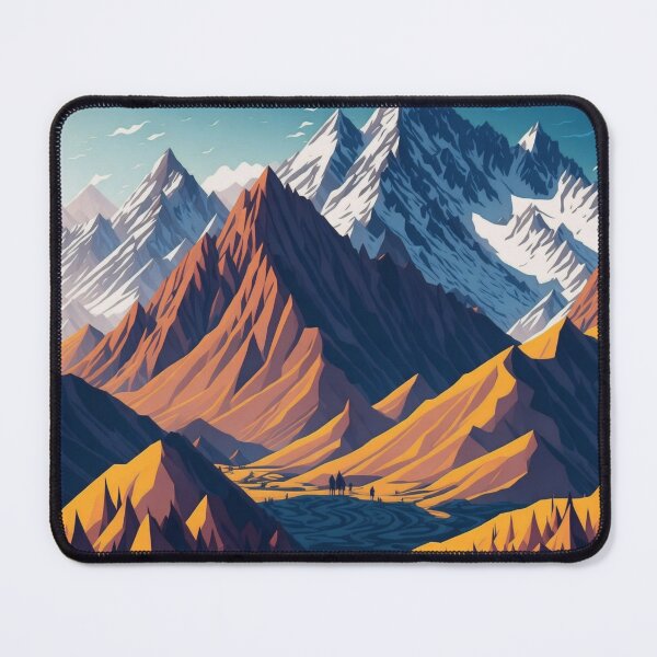 Item preview, Enchanting Awe: Character-Focused Mountain Panorama designed and sold by RedArtG09.